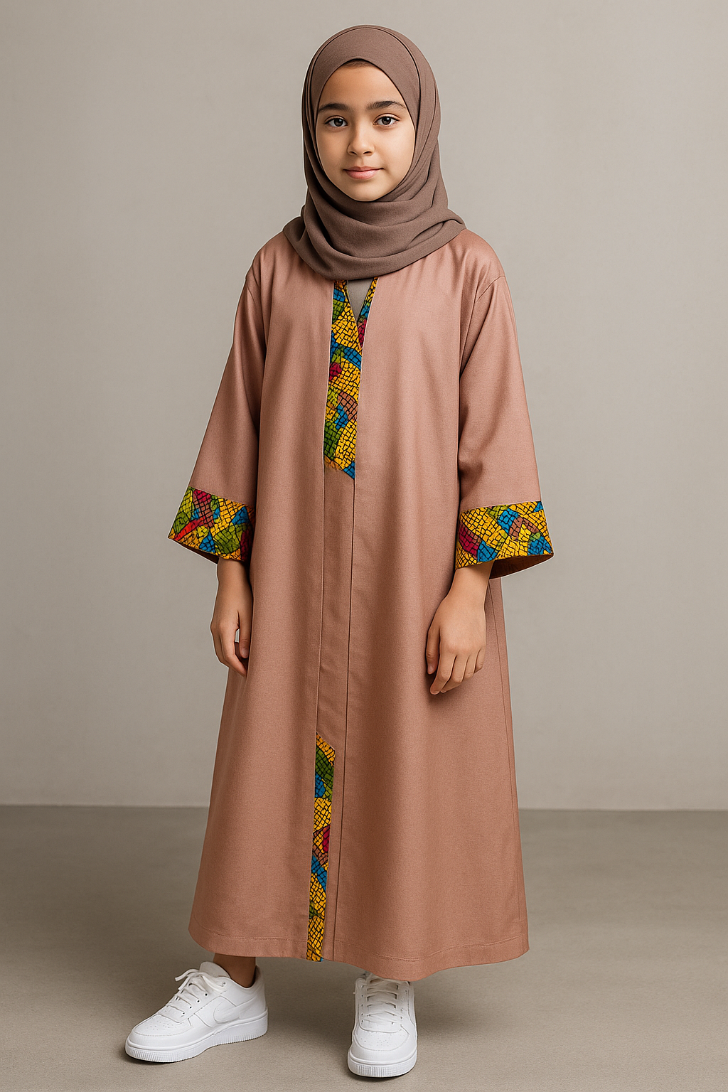 Salwa Abaya (Kids) – Sand Bloom