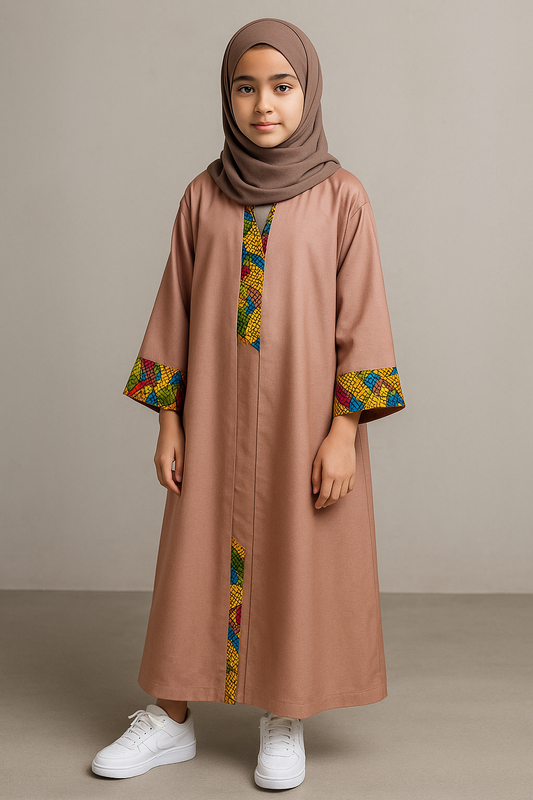 Salwa Abaya (Kids) – Sand Bloom